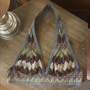 Free People Multicolor Halter Bralette